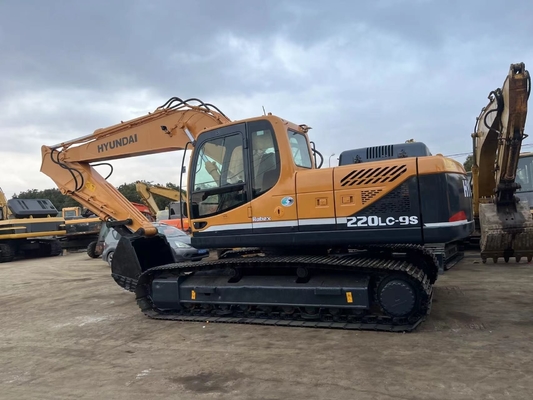 Gebruikte Hyundai Excavator 220lc-9s EPA Motor Shanghai 22T Crawler Digger tegen betaalbare prijs