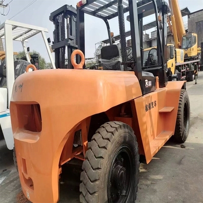 Gebruikte Hangzhou R100 10 ton vorkheftruck voor eenvoudige bediening op de markt van Shanghai