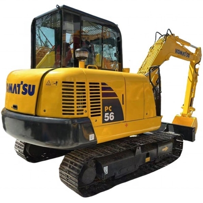 Goedkope Komatsu PC55 graafmachine 5 ton bedrijfsgewicht 90% gebruikt voor de bouw