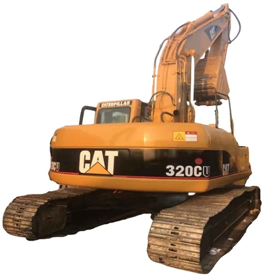 Oorspronkelijke kleur Gebruikte Crawler Excavator 320CU met goede conditie en emmercapaciteit 0,8m3