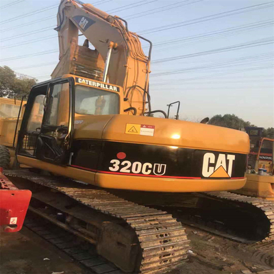 Oorspronkelijke kleur Gebruikte Crawler Excavator 320CU met goede conditie en emmercapaciteit 0,8m3