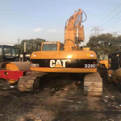 Oorspronkelijke kleur Gebruikte Crawler Excavator 320CU met goede conditie en emmercapaciteit 0,8m3