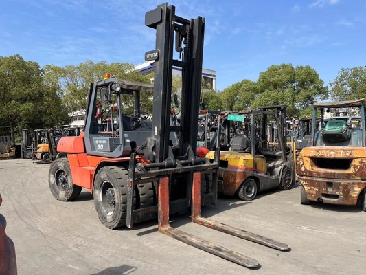 Nice Performance Japan Originele TOYOTA FD80 8ton Diesel Vorklift Truck voor Warehouse