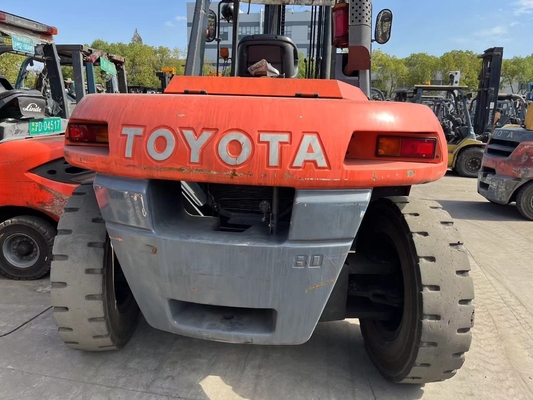 Nice Performance Japan Originele TOYOTA FD80 8ton Diesel Vorklift Truck voor Warehouse