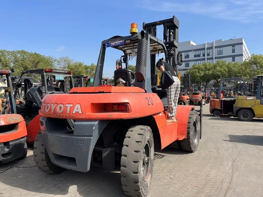 Nice Performance Japan Originele TOYOTA FD80 8ton Diesel Vorklift Truck voor Warehouse