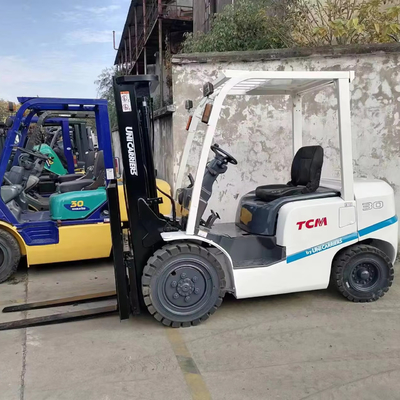 Gebruikte Japan Original Diesel Vorklift 6ton Vorklift Truck TCM 3 ton met Original Engine