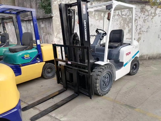Gebruikte Japan Original Diesel Vorklift 6ton Vorklift Truck TCM 3 ton met Original Engine