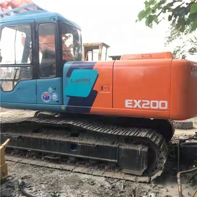 Hitachi EX200 Crawler Excavator met lage werktijden 0-2000 en YUCHAI Engine Ready
