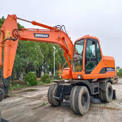 Doosan DH150W-7 Tweedehands Hydraulische Crawler Digger Excavator Lage werktijden