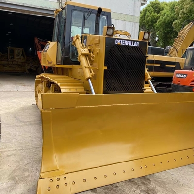 Gele gebruikte Caterpillar D7G2 bulldozer met andere emmercapaciteit in promotie