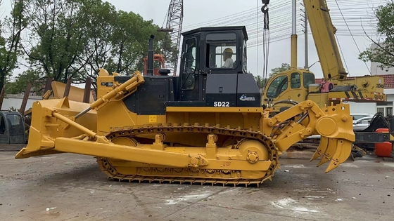 YUNNEI Motor Gebruikte Bulldozer Mountain Push 6.4cubic SD22 in goede staat voor de markt