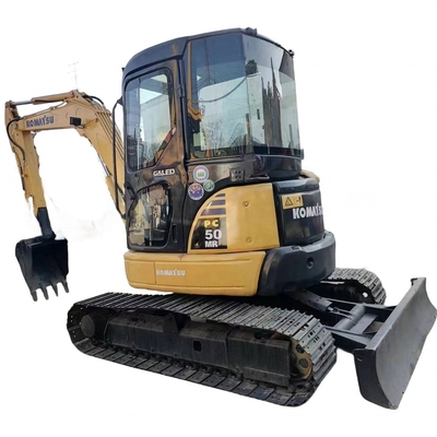 Komatsu PC50MR tweedehands graafmachine met originele hydraulische cilinder