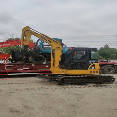 Japanse Komatsu PC55MR 5,5 ton tweedehands mini graafmachine met originele hydraulische pomp