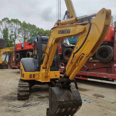 Japanse Komatsu PC55MR 5,5 ton tweedehands mini graafmachine met originele hydraulische pomp