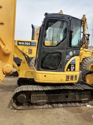 Beste 5 ton Komatsu PC55 Crawler graafmachine met 0-2000 werkuren en hydraulische pomp