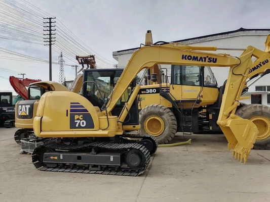 Komatsu PC70 Crawler Excavator 7 Ton Digger met 0-2000 Werkuren Japan Import