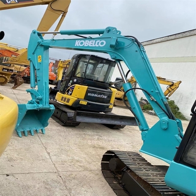 30kw originele verf Kobelco SK60 Hydraulische graafmachine 6 ton Mini Digger met blad