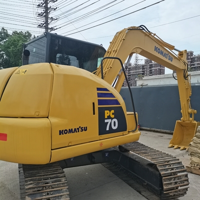 Originele verf Tweedehands Komatsu PC70 graafmachine met lage werktijden en motor