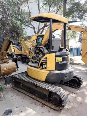 KOMATSU Hydraulische cilinder gebruikte mini graafmachine PC35 3,5 ton Crawler Digger