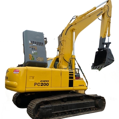 Gebruikte Komatsu PC200-6 graafmachine met geavanceerd hydraulisch systeem 19400 kg machinegewicht