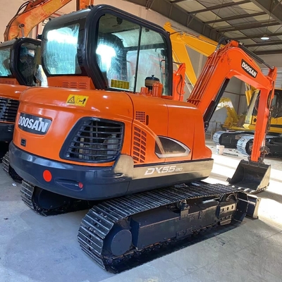 40 kW DOOSAN DX55 graafmachine laag energieverbruik 5,5 ton bedrijfsgewicht betaalbaar
