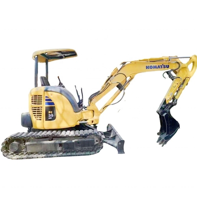 Oorspronkelijke kleur Gebruikt KOMATSU PC35 Crawler Excavator Multi Function 3500 KG Hoge kwaliteit