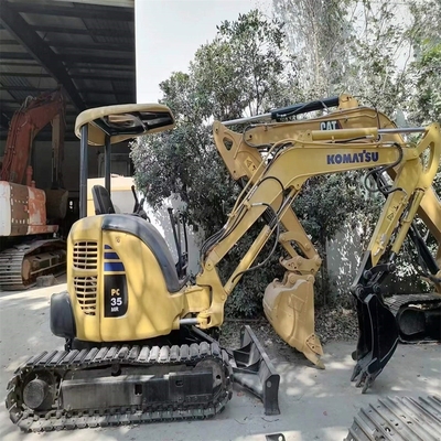 Oorspronkelijke kleur Gebruikt KOMATSU PC35 Crawler Excavator Multi Function 3500 KG Hoge kwaliteit