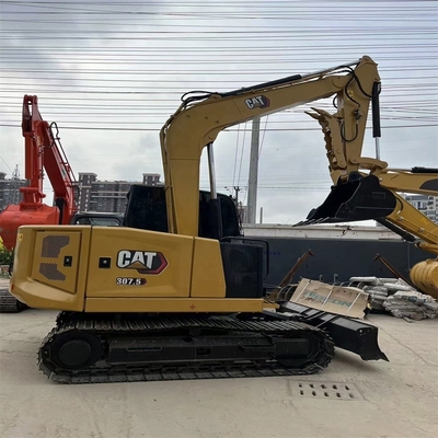 Uitstekende staat mini graafmachine 8 ton Cat 307.5 Hydraulische kruiper gebruikte machine 2022