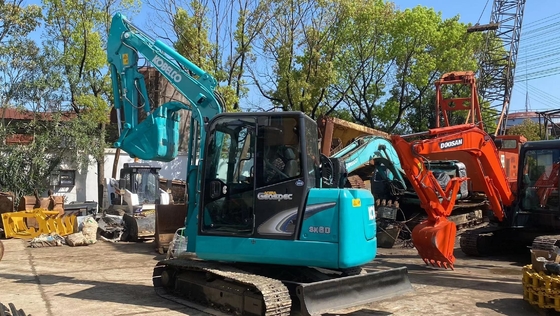 Hoog werkend rendement Hydraulische kruiper Gebruikte graafmachine SK140 Originele Japan Kobelco