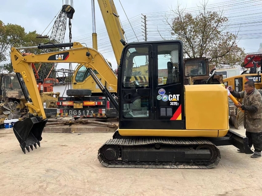 CAT 307E Gebruikte mini-graafmachine 7 ton Uitstekende staat