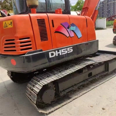 Originele Doosan DH55 graafmachine met een emmercapaciteit van 0,3 m3 en een bedrijfsgewicht van 5,5 ton