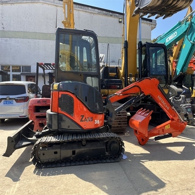 Emmercapaciteit 0,15m3 Hitachi Gebruikte graafmachine ZX35 Digger in uitstekende staat