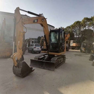 Tweedehands graafmachine CAT307e2 met originele kleur en goede conditie