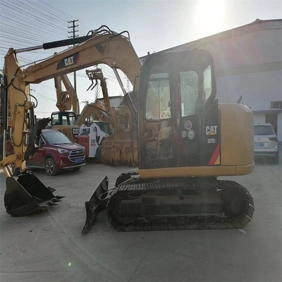 Tweedehands graafmachine CAT307e2 met originele kleur en goede conditie