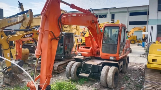 DOOSAN DH150w-7 wiel graafmachine originele verf en 16000 KG op voorraad voor de bouw