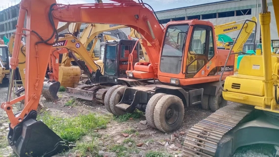 DOOSAN DH150w-7 wiel graafmachine originele verf en 16000 KG op voorraad voor de bouw
