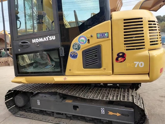 Komatsu PC70 Crawler Excavator 0,32M3 Emmercapaciteit Japan Geïmporteerde originele Excavator