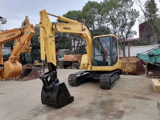 Japanse geïmporteerde Komatsu PC60 Crawler graafmachine met originele motor en lage werktijden
