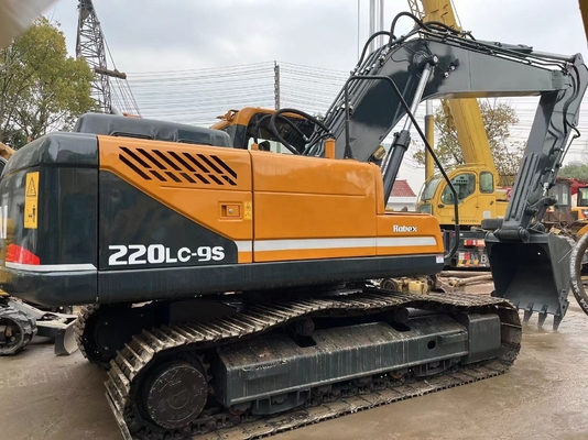 Gebruikte HYUNDAI 220LC-9S graafmachine Crawler Hydraulische graver met en van Original KOREA