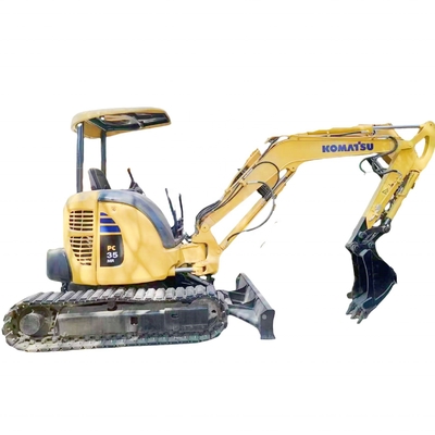 Originele kleur Komatsu Pc35MR Boetiek tweedehands PC35 graafmachine in goede staat
