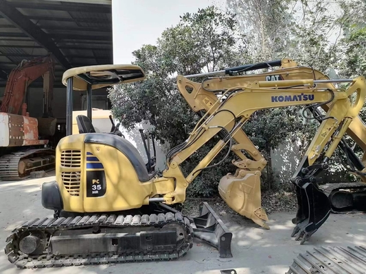 Originele kleur Komatsu Pc35MR Boetiek tweedehands PC35 graafmachine in goede staat