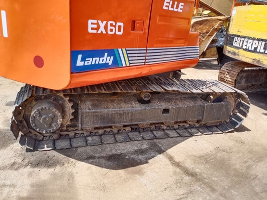 Quancai Motor HITACHI EX60 Graafmachine 6 Ton Crawler Digger met 0.32m3 emmercapaciteit