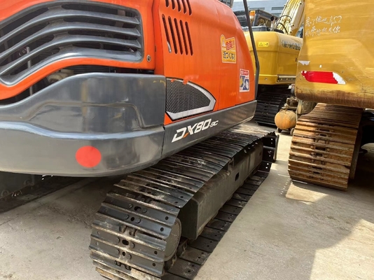 Hoog werkend rendement Originele motor Doosan DX80 Gebruikte graafmachine Japan Digger