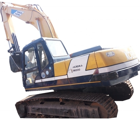 Kobelco SK200 tweedehands graafmachine met 1,2 m3 emmercapaciteit