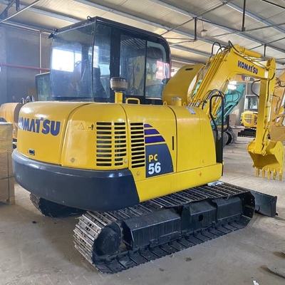 Mini Digger 5,6TON Gebruikte KOMATSU PC56 Crawler Excavator in Japan met laag brandstofverbruik