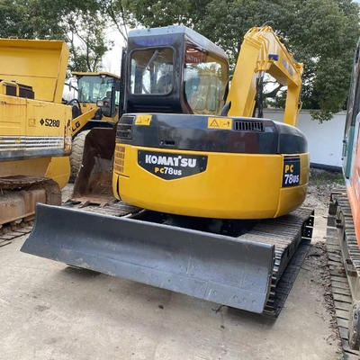 Gebruikte Komatsu PC78 graafmachine 7ton 8ton Crawler Digger apparatuur in uitstekende staat