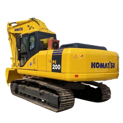20ton graver in Shanghai werf Komatsu pc200 graafmachine gebruikt met 105KW hydraulische pomp