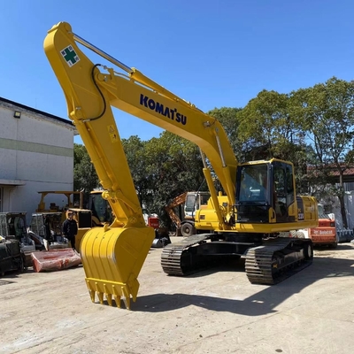 Hydraulische graafmachine met kruipgraver Gele Komatsu PC220 graafmachine met laag brandstofverbruik