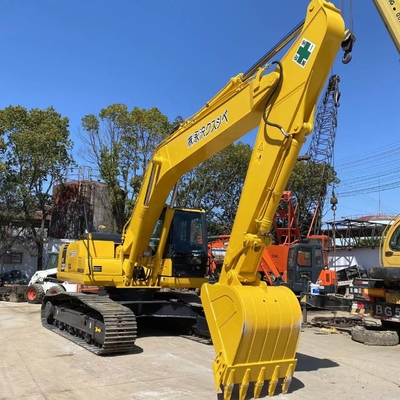 Hydraulische graafmachine met kruipgraver Gele Komatsu PC220 graafmachine met laag brandstofverbruik