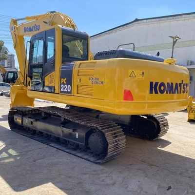 Hydraulische graafmachine met kruipgraver Gele Komatsu PC220 graafmachine met laag brandstofverbruik